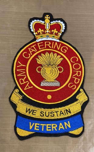 Army Catering Corps Embroidered Bikers Badge